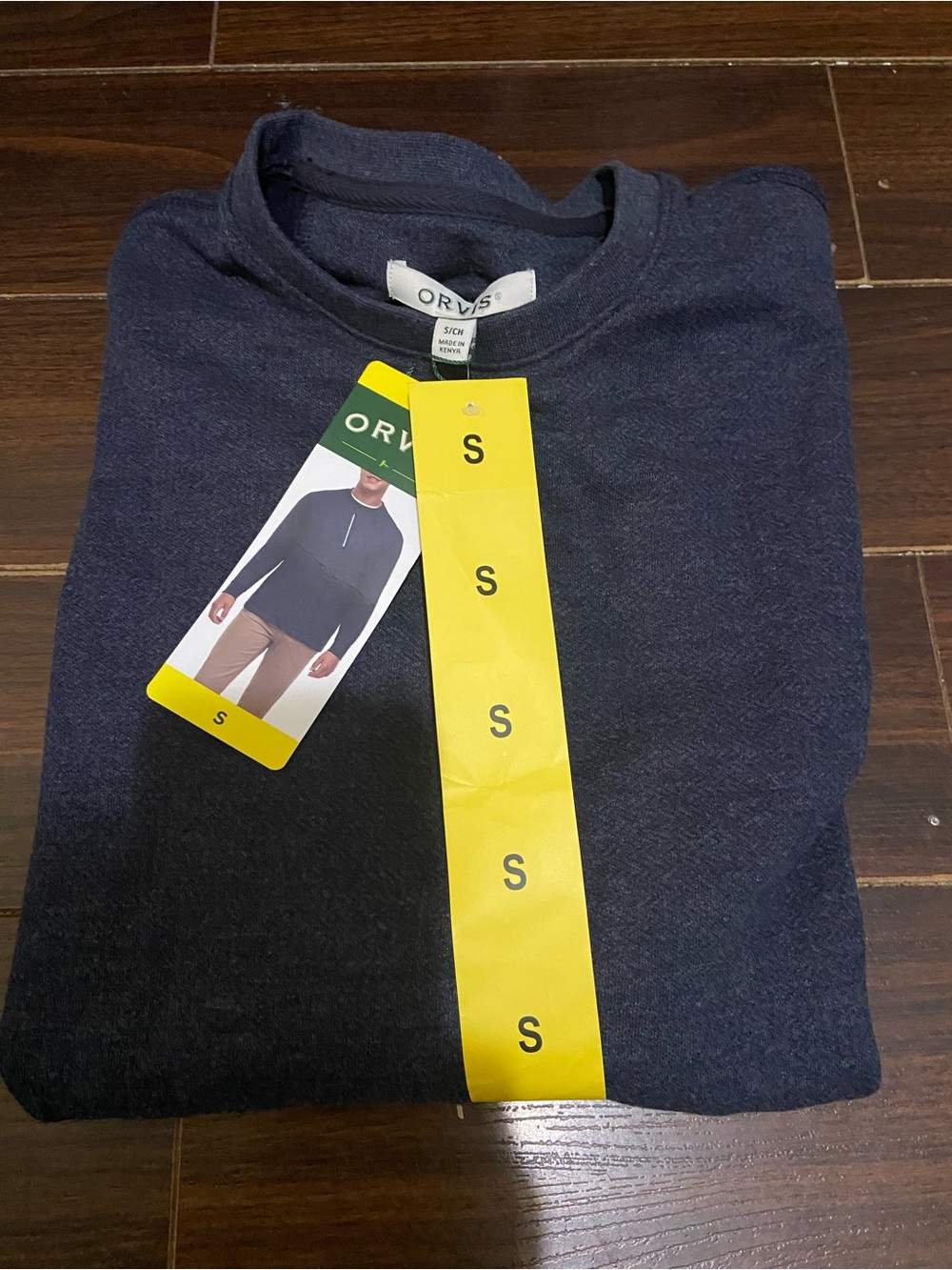 Orvis Mens S Black Crewneck Sweatshirt Cotton Blend Casual Pullover Soft NWT